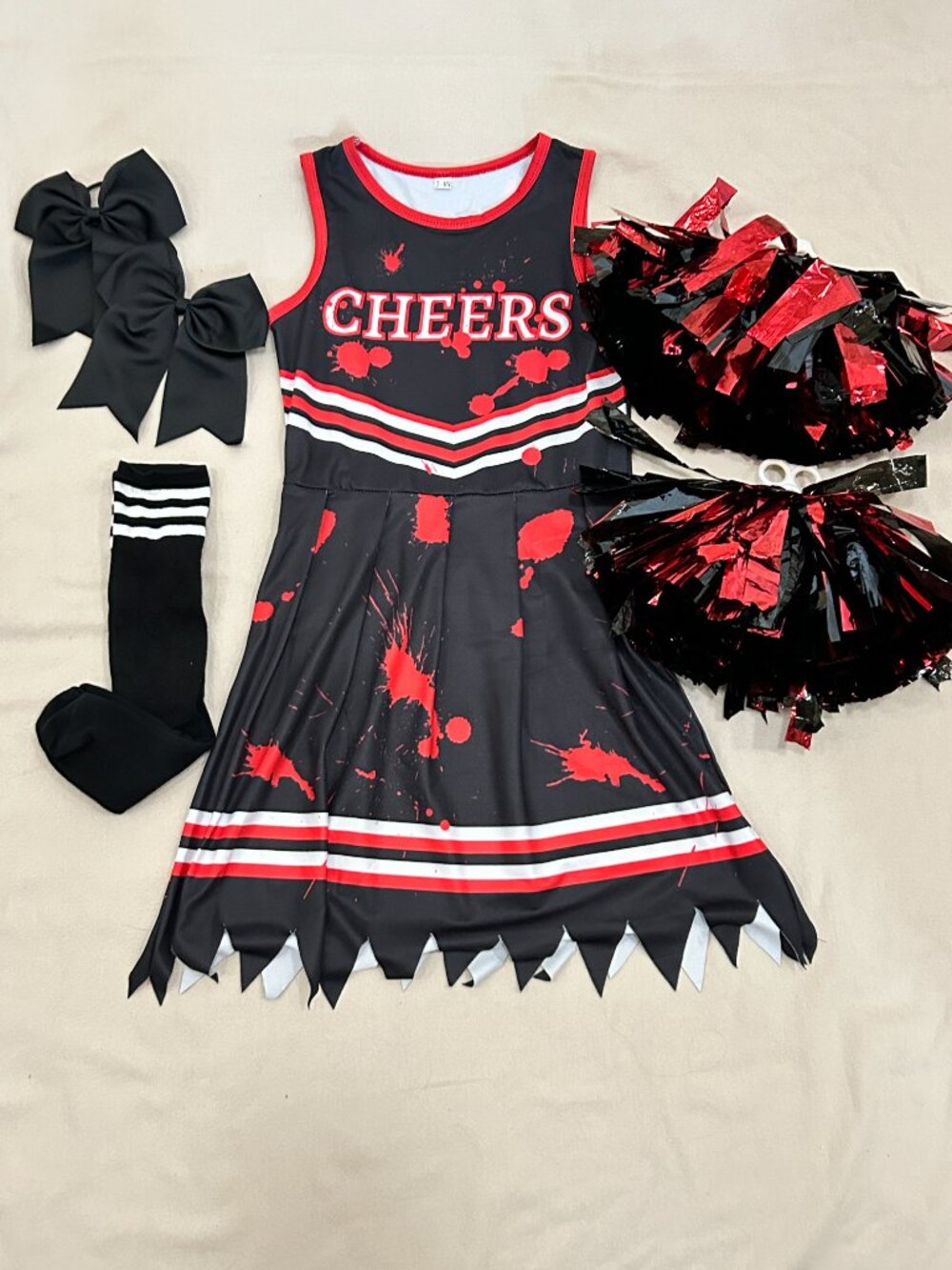 Bloody Cheerleading Halloween 7-8 years